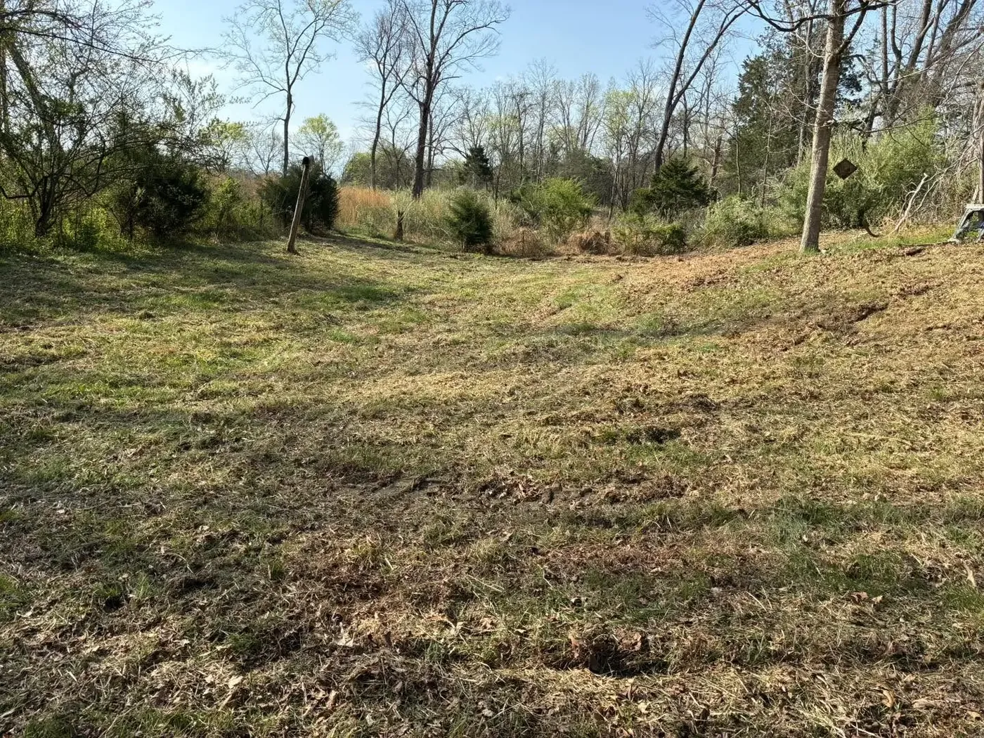 Cleared and mulched lot ready for a new homesite near Dandridge, TN